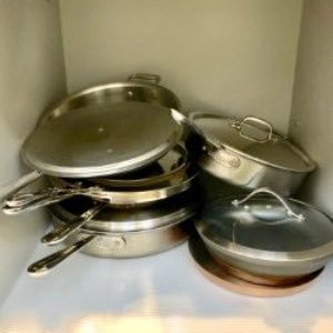 Austin home organizing services - skillets before