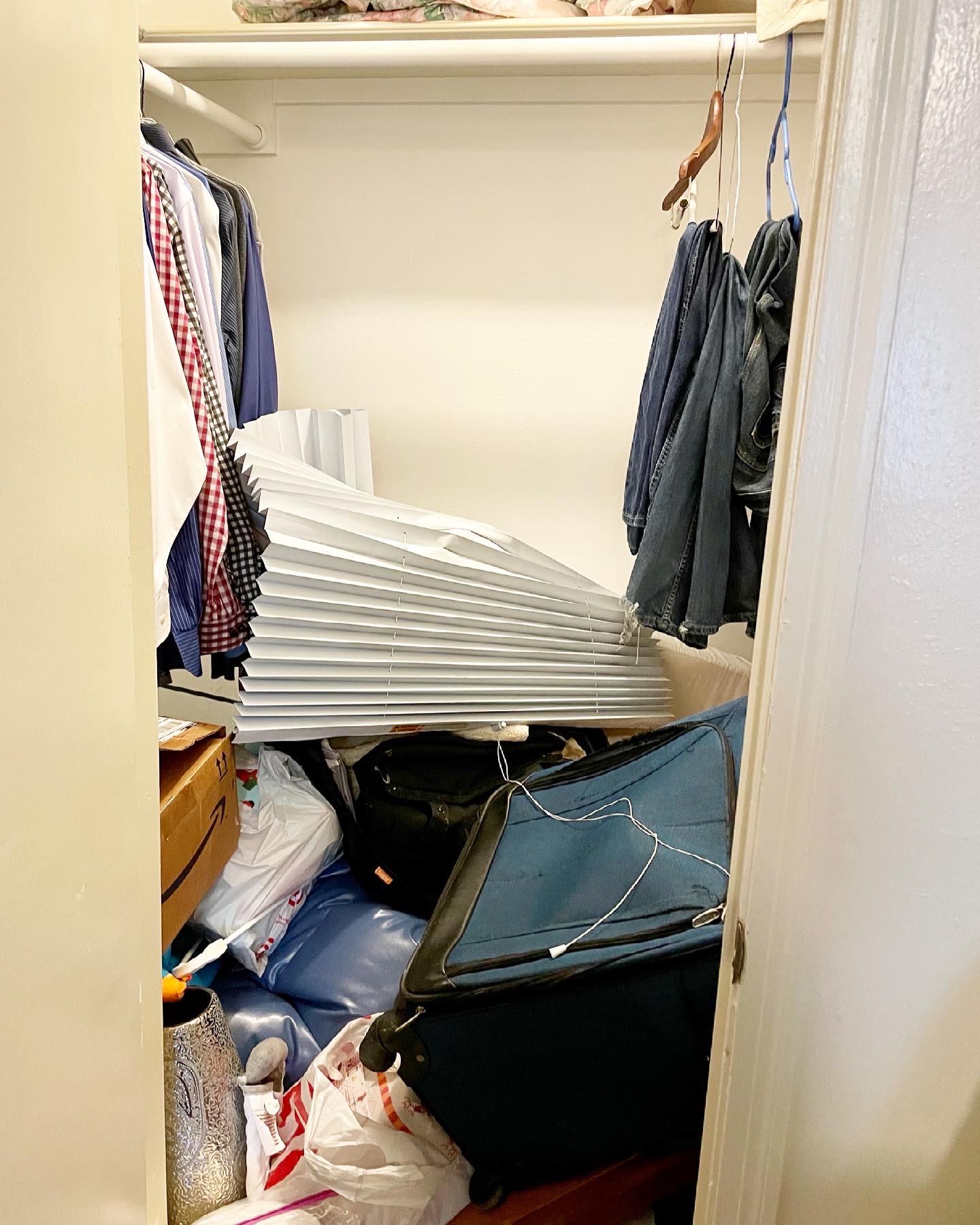 Bellaire home organizing services - closet before