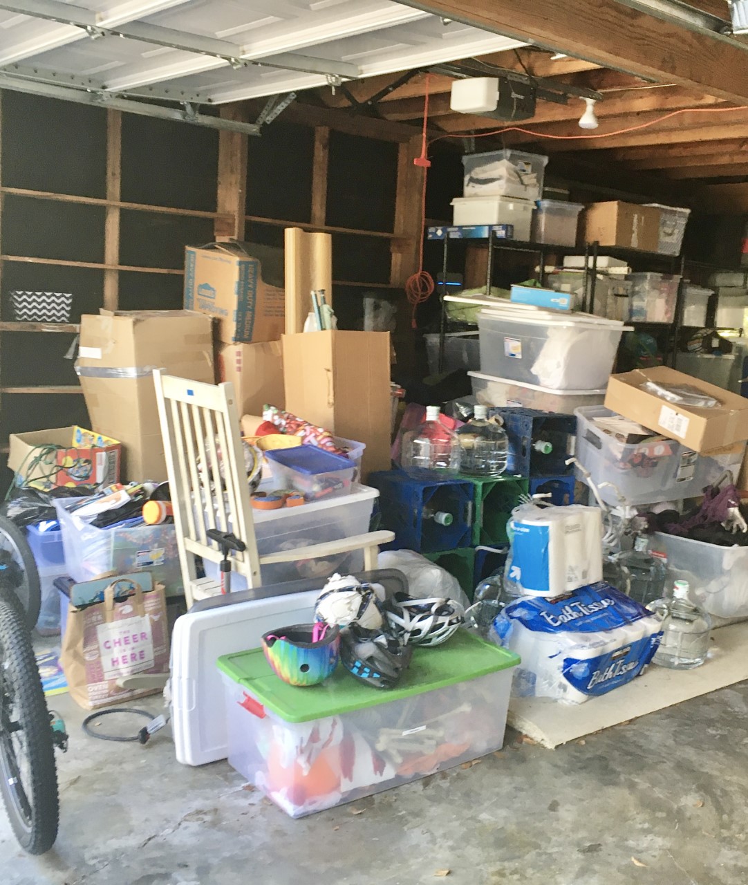 Austin home organizing services - garage before