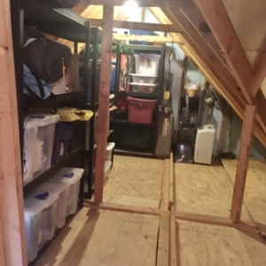 Spring home organizing services - attic after