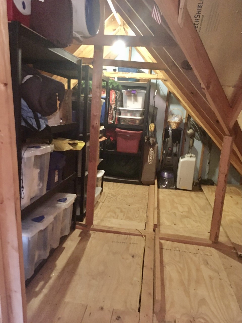 Spring home organizing services - attic after