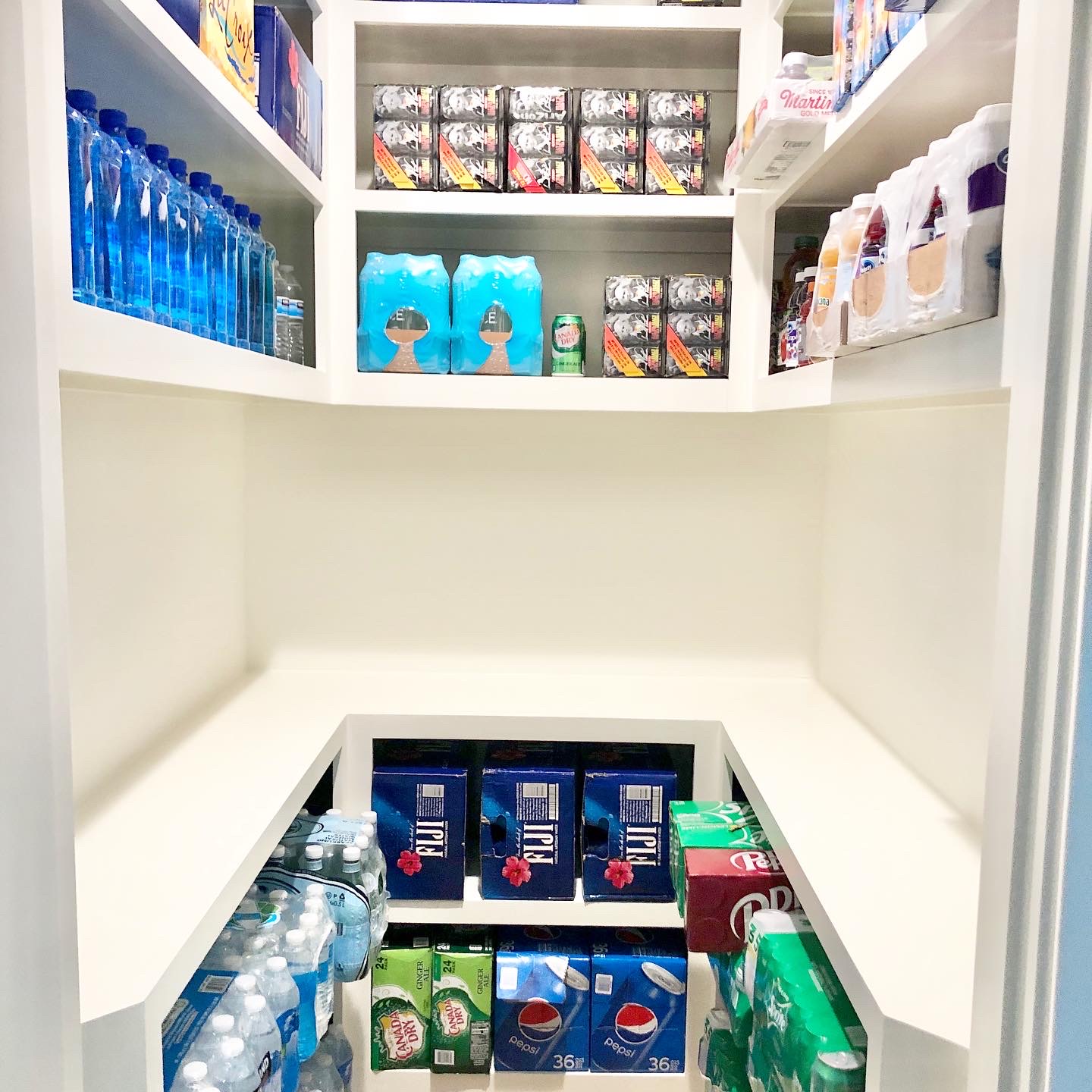 Memorial home organizing services - drink pantry