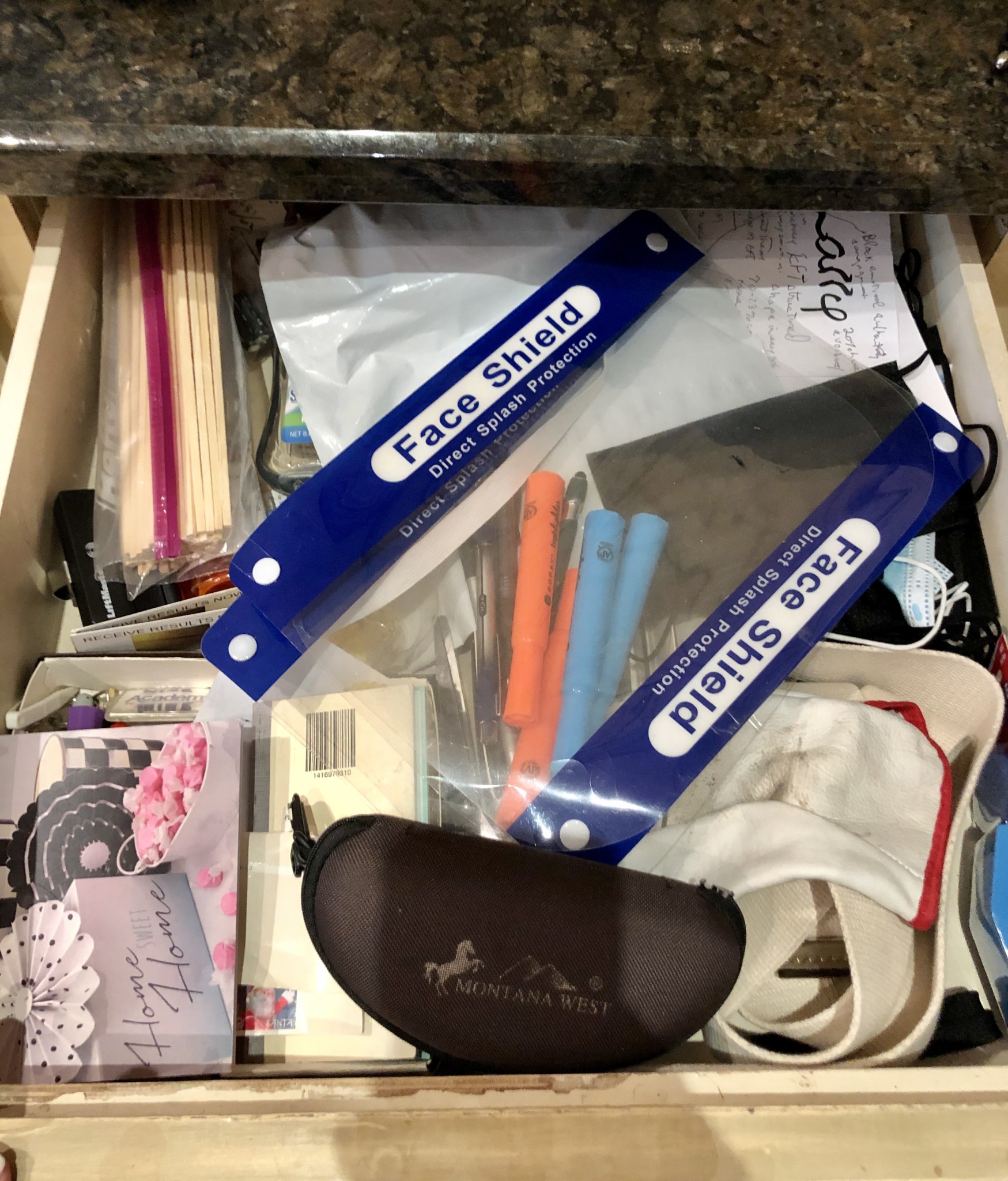 Tomball home organizing services - junk drawer before