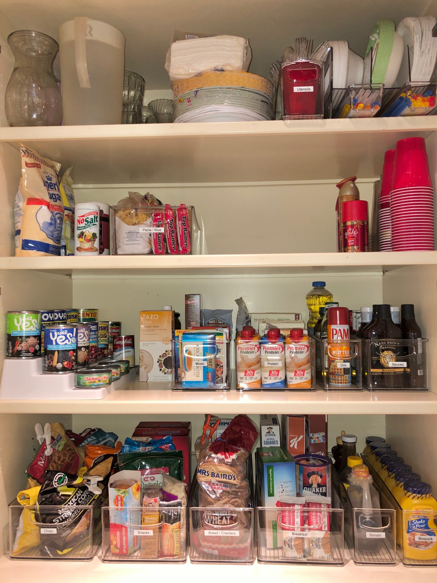 Katy home organizing services - deep pantry after