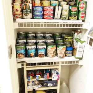 Small pantry after organizing