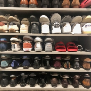 Houston Heights organizing services - shoes organized