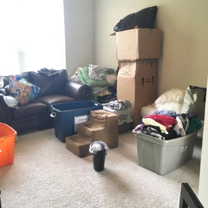 Tomball home organizing services - unpack before