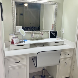 Tomball home organizing services - vanity organized