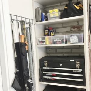 An organized tool corner