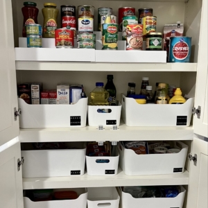 Spring home organizing services - pantry after