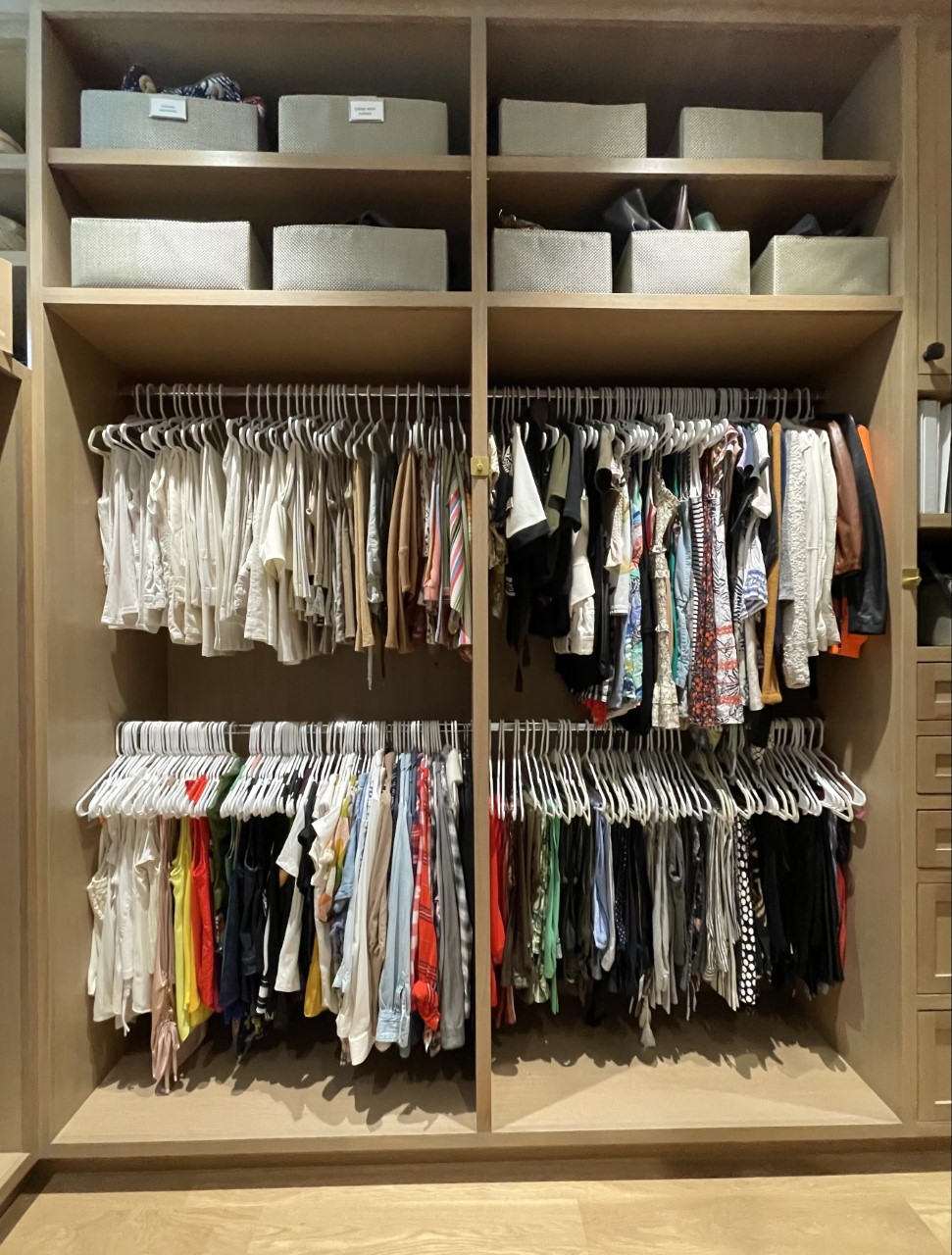 West U organizing services - reach-in closet